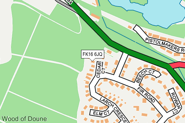 FK16 6JQ map - OS OpenMap – Local (Ordnance Survey) FK16 6JQ map - OS OpenMap – Local (Ordnance Survey)