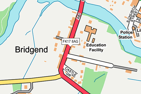 FK17 8AG map - OS OpenMap – Local (Ordnance Survey) FK17 8AG map - OS OpenMap – Local (Ordnance Survey)