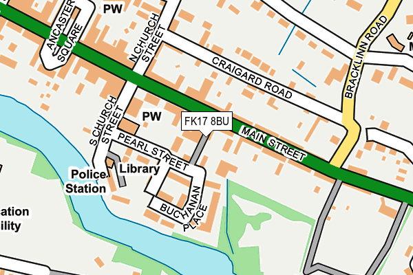 FK17 8BU map - OS OpenMap – Local (Ordnance Survey) FK17 8BU map - OS OpenMap – Local (Ordnance Survey)