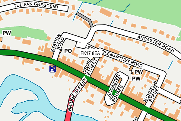 FK17 8EA map - OS OpenMap – Local (Ordnance Survey) FK17 8EA map - OS OpenMap – Local (Ordnance Survey)