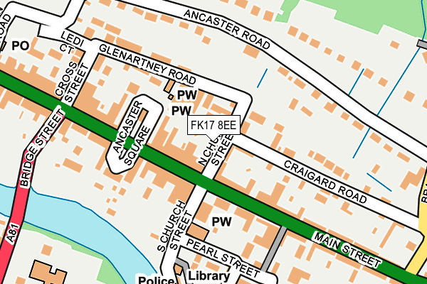 FK17 8EE map - OS OpenMap – Local (Ordnance Survey) FK17 8EE map - OS OpenMap – Local (Ordnance Survey)