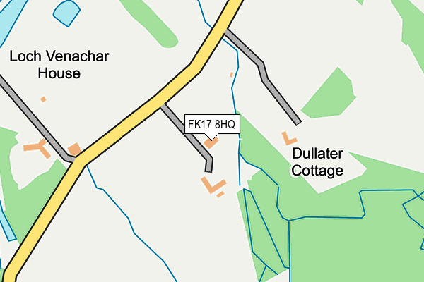 FK17 8HQ map - OS OpenMap – Local (Ordnance Survey) FK17 8HQ map - OS OpenMap – Local (Ordnance Survey)