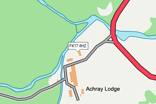 FK17 8HZ map - OS OpenMap – Local (Ordnance Survey) FK17 8HZ map - OS OpenMap – Local (Ordnance Survey)