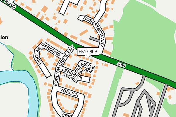 FK17 8LP map - OS OpenMap – Local (Ordnance Survey) FK17 8LP map - OS OpenMap – Local (Ordnance Survey)