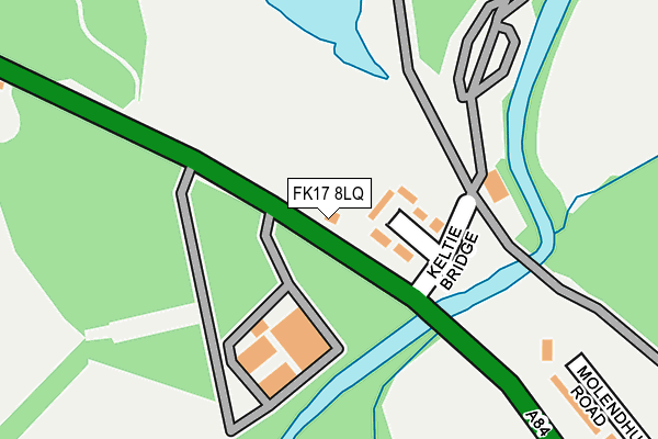 FK17 8LQ map - OS OpenMap – Local (Ordnance Survey) FK17 8LQ map - OS OpenMap – Local (Ordnance Survey)