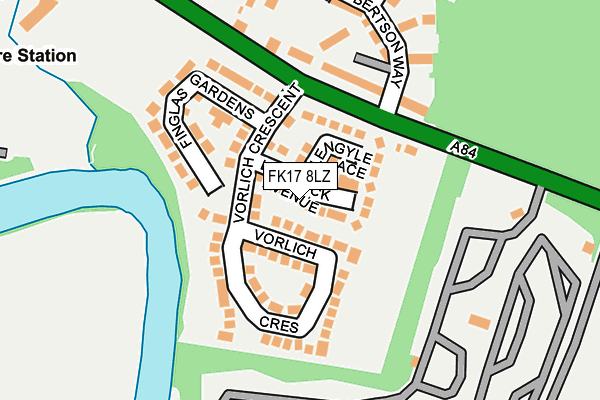 FK17 8LZ map - OS OpenMap – Local (Ordnance Survey) FK17 8LZ map - OS OpenMap – Local (Ordnance Survey)
