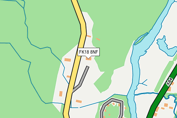 FK18 8NF map - OS OpenMap – Local (Ordnance Survey) FK18 8NF map - OS OpenMap – Local (Ordnance Survey)