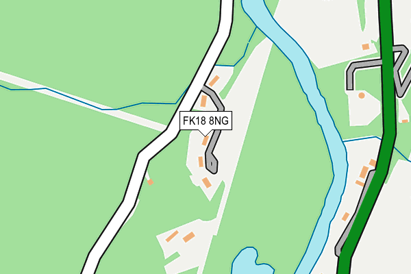 FK18 8NG map - OS OpenMap – Local (Ordnance Survey) FK18 8NG map - OS OpenMap – Local (Ordnance Survey)