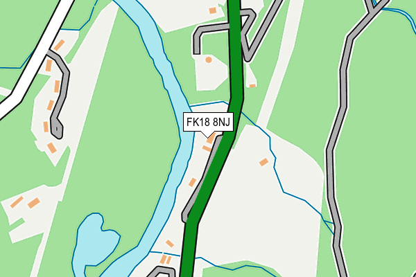 FK18 8NJ map - OS OpenMap – Local (Ordnance Survey) FK18 8NJ map - OS OpenMap – Local (Ordnance Survey)