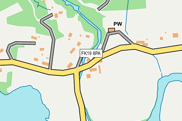 FK19 8PA map - OS OpenMap – Local (Ordnance Survey) FK19 8PA map - OS OpenMap – Local (Ordnance Survey)