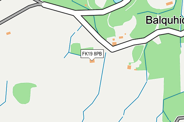 FK19 8PB map - OS OpenMap – Local (Ordnance Survey) FK19 8PB map - OS OpenMap – Local (Ordnance Survey)