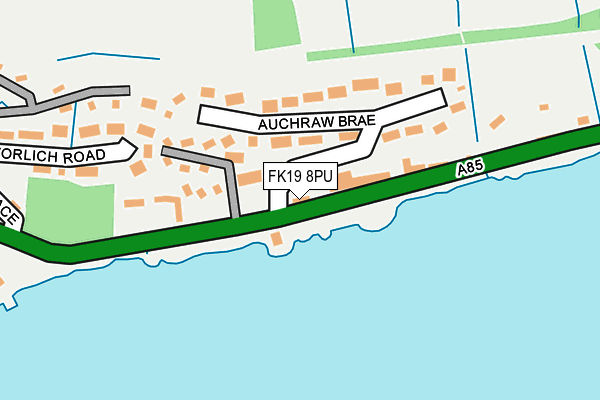 FK19 8PU map - OS OpenMap – Local (Ordnance Survey) FK19 8PU map - OS OpenMap – Local (Ordnance Survey)