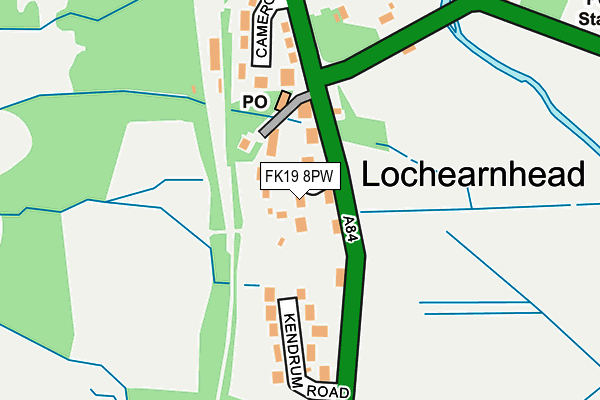 FK19 8PW map - OS OpenMap – Local (Ordnance Survey) FK19 8PW map - OS OpenMap – Local (Ordnance Survey)