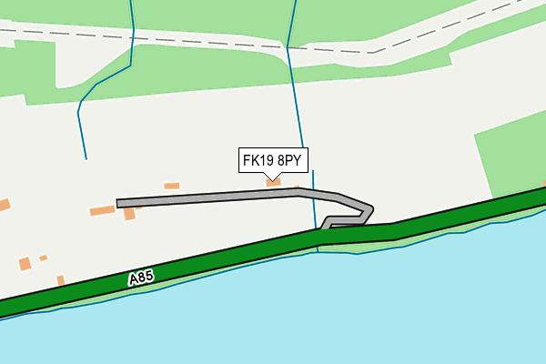 FK19 8PY map - OS OpenMap – Local (Ordnance Survey) FK19 8PY map - OS OpenMap – Local (Ordnance Survey)