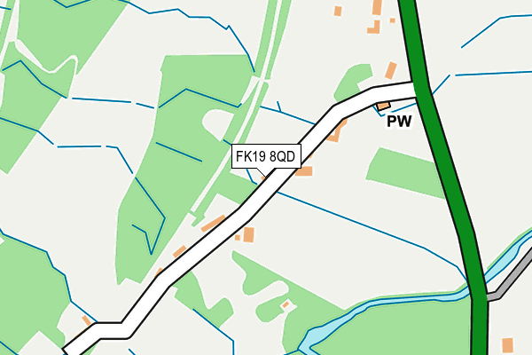 FK19 8QD map - OS OpenMap – Local (Ordnance Survey) FK19 8QD map - OS OpenMap – Local (Ordnance Survey)