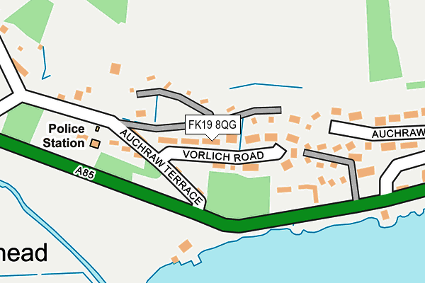 FK19 8QG map - OS OpenMap – Local (Ordnance Survey) FK19 8QG map - OS OpenMap – Local (Ordnance Survey)