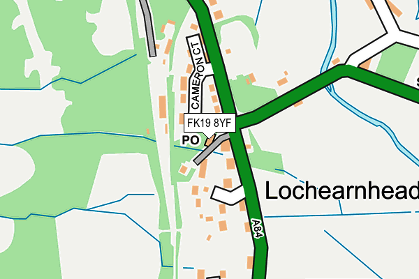 FK19 8YF map - OS OpenMap – Local (Ordnance Survey) FK19 8YF map - OS OpenMap – Local (Ordnance Survey)