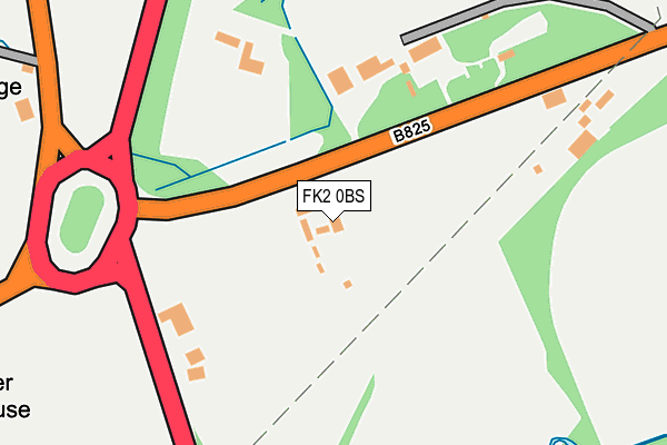 FK2 0BS map - OS OpenMap – Local (Ordnance Survey) FK2 0BS map - OS OpenMap – Local (Ordnance Survey)