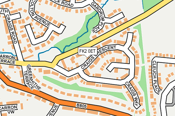 FK2 0ET map - OS OpenMap – Local (Ordnance Survey) FK2 0ET map - OS OpenMap – Local (Ordnance Survey)
