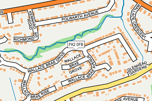 FK2 0FB map - OS OpenMap – Local (Ordnance Survey) FK2 0FB map - OS OpenMap – Local (Ordnance Survey)