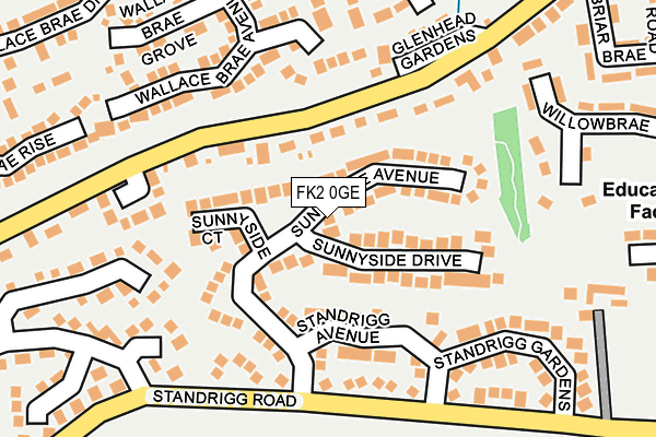 FK2 0GE map - OS OpenMap – Local (Ordnance Survey) FK2 0GE map - OS OpenMap – Local (Ordnance Survey)