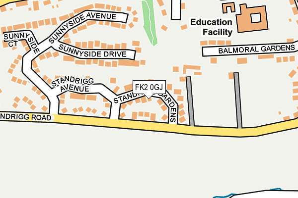 FK2 0GJ map - OS OpenMap – Local (Ordnance Survey) FK2 0GJ map - OS OpenMap – Local (Ordnance Survey)
