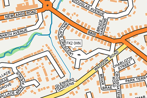 FK2 0HN map - OS OpenMap – Local (Ordnance Survey) FK2 0HN map - OS OpenMap – Local (Ordnance Survey)
