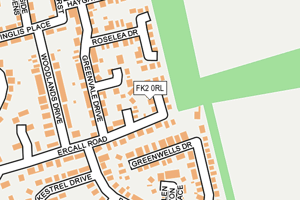 FK2 0RL map - OS OpenMap – Local (Ordnance Survey) FK2 0RL map - OS OpenMap – Local (Ordnance Survey)