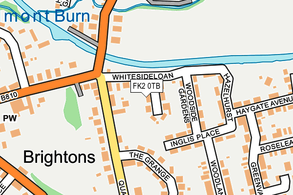 FK2 0TB map - OS OpenMap – Local (Ordnance Survey)
