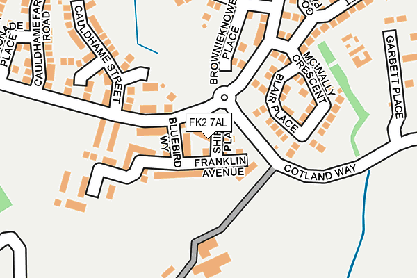 FK2 7AL map - OS OpenMap – Local (Ordnance Survey) FK2 7AL map - OS OpenMap – Local (Ordnance Survey)