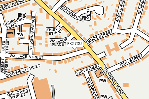 FK2 7DU map - OS OpenMap – Local (Ordnance Survey) FK2 7DU map - OS OpenMap – Local (Ordnance Survey)