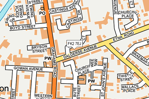 FK2 7EJ map - OS OpenMap – Local (Ordnance Survey) FK2 7EJ map - OS OpenMap – Local (Ordnance Survey)