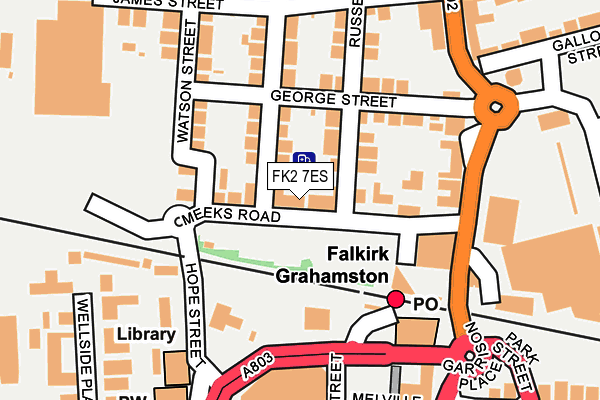 FK2 7ES map - OS OpenMap – Local (Ordnance Survey) FK2 7ES map - OS OpenMap – Local (Ordnance Survey)
