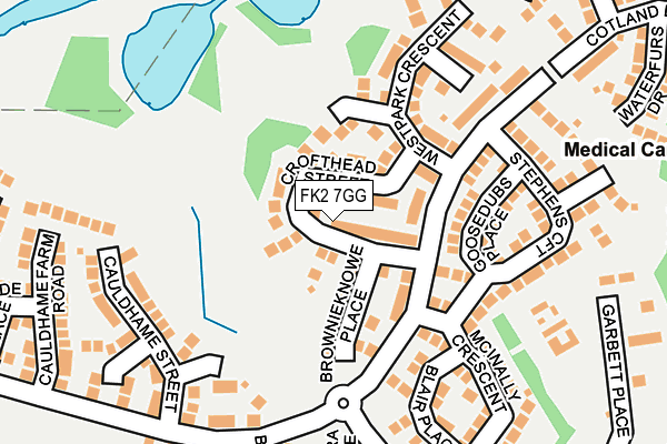 FK2 7GG map - OS OpenMap – Local (Ordnance Survey) FK2 7GG map - OS OpenMap – Local (Ordnance Survey)