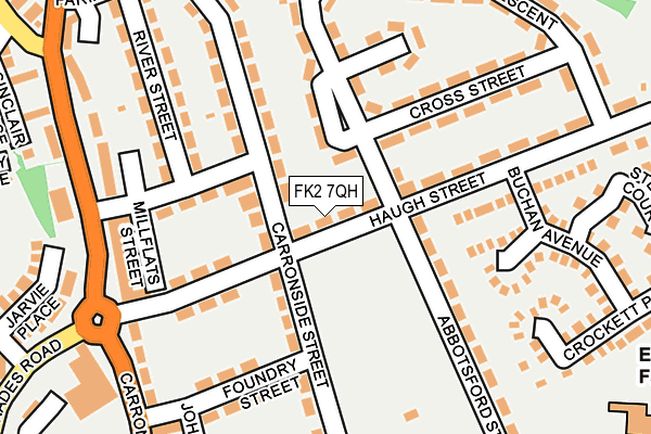 FK2 7QH map - OS OpenMap – Local (Ordnance Survey) FK2 7QH map - OS OpenMap – Local (Ordnance Survey)