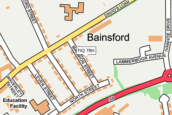 FK2 7RH map - OS OpenMap – Local (Ordnance Survey)