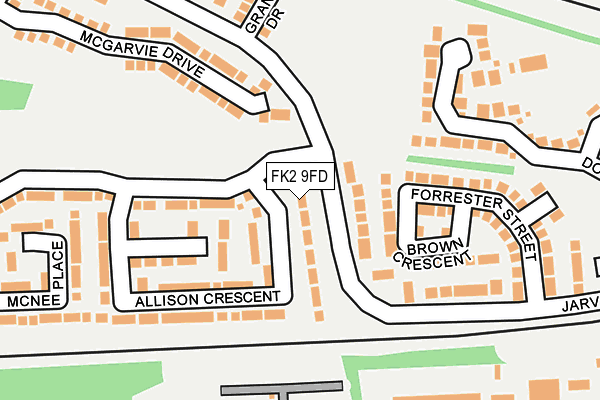 FK2 9FD map - OS OpenMap – Local (Ordnance Survey) FK2 9FD map - OS OpenMap – Local (Ordnance Survey)