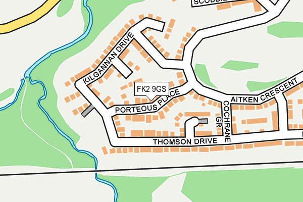 FK2 9GS map - OS OpenMap – Local (Ordnance Survey)