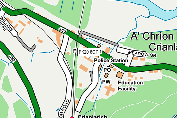 FK20 8QP map - OS OpenMap – Local (Ordnance Survey) FK20 8QP map - OS OpenMap – Local (Ordnance Survey)