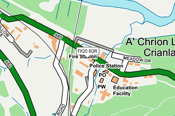 FK20 8QR map - OS OpenMap – Local (Ordnance Survey) FK20 8QR map - OS OpenMap – Local (Ordnance Survey)