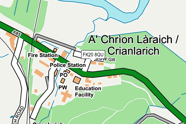 FK20 8QU map - OS OpenMap – Local (Ordnance Survey) FK20 8QU map - OS OpenMap – Local (Ordnance Survey)
