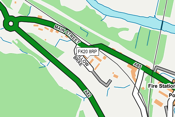 FK20 8RP map - OS OpenMap – Local (Ordnance Survey) FK20 8RP map - OS OpenMap – Local (Ordnance Survey)