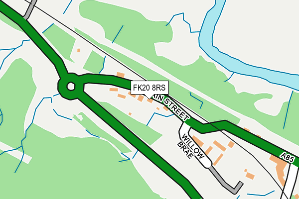 FK20 8RS map - OS OpenMap – Local (Ordnance Survey) FK20 8RS map - OS OpenMap – Local (Ordnance Survey)
