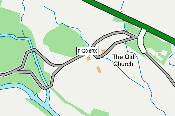 FK20 8RX map - OS OpenMap – Local (Ordnance Survey)