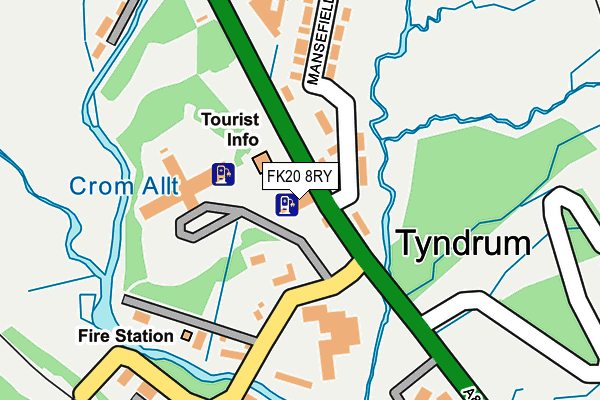 FK20 8RY map - OS OpenMap – Local (Ordnance Survey) FK20 8RY map - OS OpenMap – Local (Ordnance Survey)