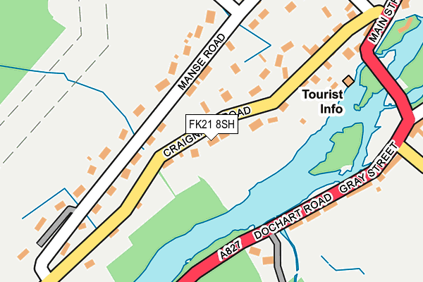 FK21 8SH map - OS OpenMap – Local (Ordnance Survey) FK21 8SH map - OS OpenMap – Local (Ordnance Survey)