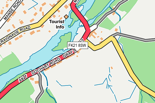 FK21 8SW map - OS OpenMap – Local (Ordnance Survey) FK21 8SW map - OS OpenMap – Local (Ordnance Survey)