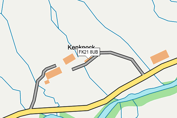 FK21 8UB map - OS OpenMap – Local (Ordnance Survey)