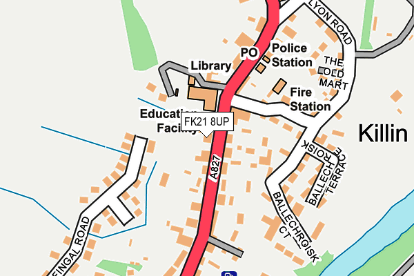 FK21 8UP map - OS OpenMap – Local (Ordnance Survey) FK21 8UP map - OS OpenMap – Local (Ordnance Survey)