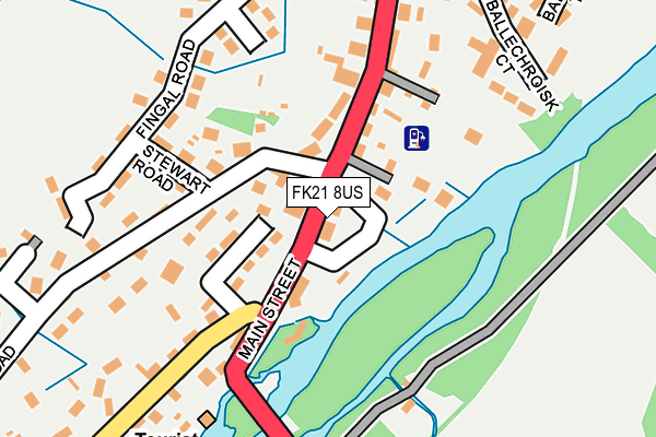FK21 8US map - OS OpenMap – Local (Ordnance Survey) FK21 8US map - OS OpenMap – Local (Ordnance Survey)